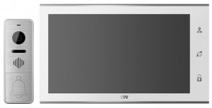 CTV DP4105AHD W Комплект цветного AHD-видеодомофона, в составе: панель CTV-D400FHD S, монитор CTV-M4105AHD W