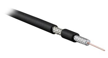 Eletec RG-59 B/Uнг(С)-HF кабель черный, 200м