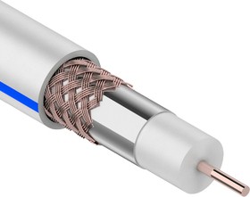 Rexant DG 113 (01-2471) кабель Cu/Al/Cu, 75%, 75 Ом, 100м, белый