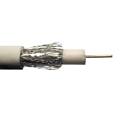 Eletec 3C-2V CCS кабель 75 Ом, экран 48%, белый, 100м