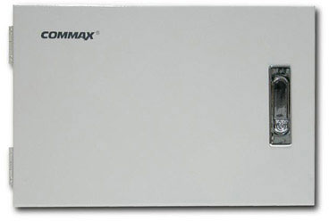 COMMAX CDS-4CM необходим для подключения ( до 20) мониторов CAV-71B, 72B и вызывных блоков (до 4 ) вызов и вязь между мониторами , проводка "витая пара", 385х200х45мм