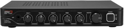 Inter-M MA-106A цифровой микшер-усилитель, 60 Вт, 1 унив., 2 лин. входа, 2 аудиоканала