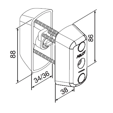 Abloy Abl CY066С/111007 ключ - ручка