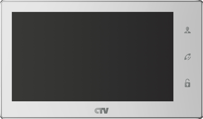 CTV-M3701 W (White) Монитор цветного видеодомофона, 7" (touch screen)