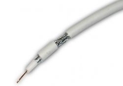 Eletec RG-59 MICRO + 2х0.75 кабель комб., 75 Ом, 100м, белый