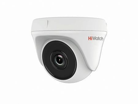 HiWatch DS-T133 (2.8) 1Mp Купольная видеокамера, EXIR-подсветка до 20м, 1/4&quot; CMOS, 92°, ИК-фильтр, 0.01 Лк@F1.2, Smart ИК EXIR/OSD/BLC/DWDR/AGC/DNR, видеовыход: переключаемый HD-TVI/CVBS, DC12V±15%, 4Вт, -20 до +45°С