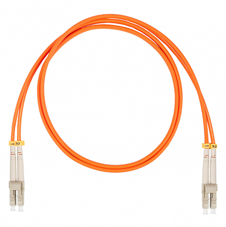Шнур оптический коммутационный (патч-корд), LC-LC, дуплекс (duplex) OM2, нг(А)-HF, оранжевый, 10 м