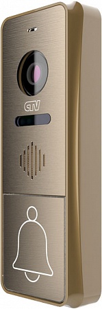 CTV D4000FHD BR Вызывная панель для цветного видеодомофона нового поколения, формат сигнала AHD-H (1080p)/CVBS (960H), уникальный дизайн, компактный металлический корпус, угол по горизонтали 100 °, подсветка кнопки вызова