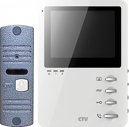 CTV DP1400M (White) Комплект цветного видеодомофона