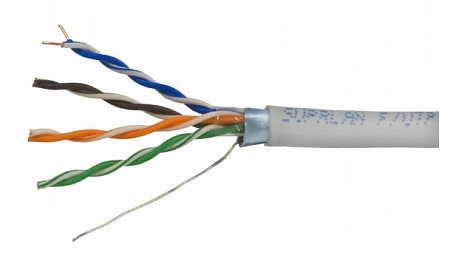 Кабель UTP 5E 4x2xAWG24 indoor, медь, test 100м (305м/бухта) (06-420) ELETEC