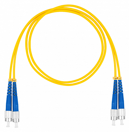 Шнур оптический коммутационный (патч-корд), FC-FC, дуплекс (duplex) OS2, нг(А)-HF, желтый, 7,0 м