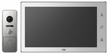 CTV DP4102AHD W Комплект цветного видеодомофона, в составе: панель CTV-D4000AHD S, монитор CTV-M4102AHD W
