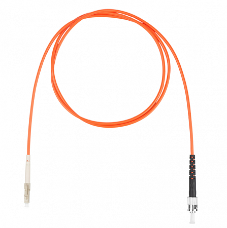 Шнур оптический коммутационный (патч-корд), LC-ST симплекс (simplex) OM2, нг(А)-HF, оранжевый, 20 м
