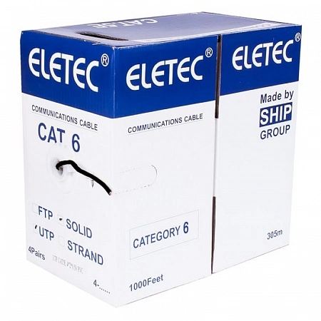 Eletec Кабель UTP 6 4x2xAWG24, OUTDOOR, 305м, медь