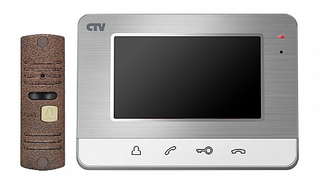 CTV DP401 S (Silver/Bronze) Комплект цветного видеодомофона