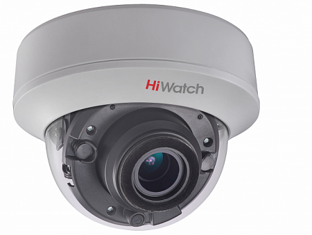 HiWatch DS-T507 (C) (2.7-13.5) 5Mp Купольная видеокамера, 1/2.5&quot; CMOS, 95.7°-29.1°, 2592x1944@20к/с, 2560x1440@25к/с, ИК-фильтр, 0.01 Лк@F1.2, DNR/DWDR/EXIR Smart ИК/OSD-меню, видеовыход: 1хHD-TVI, EXIR-подсветка до 40м, DC12V±15%, 4.5Вт, -20 до +45°С