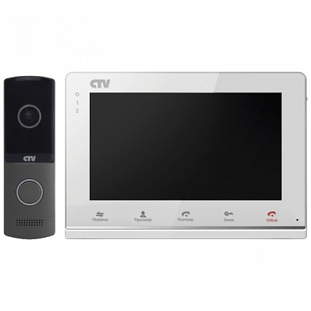 CTV DP2700IP NG Комплект цветного IP видеодомофона, в составе: панель CTV-D4003AHD, монитор CTV-M2700IP W