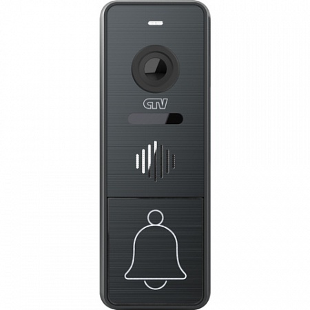 CTV D4005 GS Вызывная панель для видеодомофона, ИК-фильтр для &amp;quot;ночного&amp;quot; режима, подсветка кнопки вызова, блок управления замком (БУЗ) и монт. уголок в комплекте