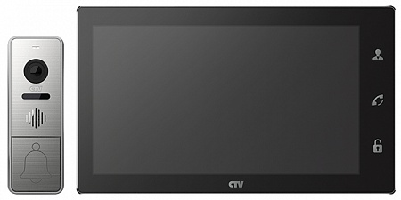 CTV DP4102AHD B Комплект цветного видеодомофона, в составе: панель CTV-D4000AHD S, монитор CTV-M4102AHD B