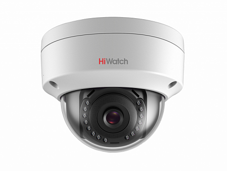 HiWatch DS-I252 (2.8) 2Mp Уличная IP-видеокамера купольная; 1/2.8&quot; Progressive Scan CMOS; 1920х1080 - 25 к/с; 2.8 мм; 0.025/0.07 лк; ИК подсветка 30 м; H.265/H.264/MJPEG; DWDR, 3D DNR, BLC, ROI; ONVIF; Микрофон; 12 DC/POE; 5Вт; -20 °C...+45 °C;  Ø 121.36х