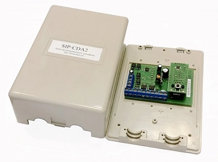 Комендантъ SIP-CDA2 (на подъезд) IP/SIP адаптер для домофонов Визит, Элтис, Цифрал, Метаком, Техком