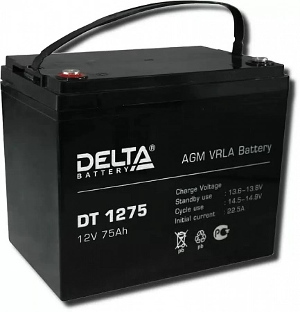 Аккумулятор DT1275, 12В, 75A/ч
