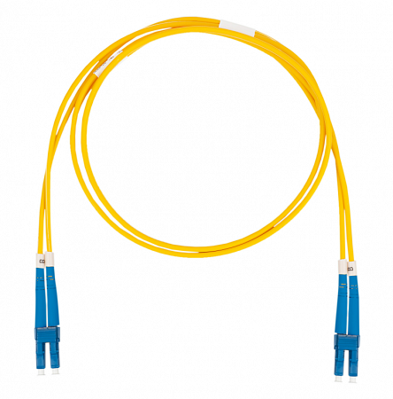 Шнур оптический коммутационный (патч-корд), LC-LC, дуплекс (duplex) OS2, нг(А)-HF, желтый, 10 м